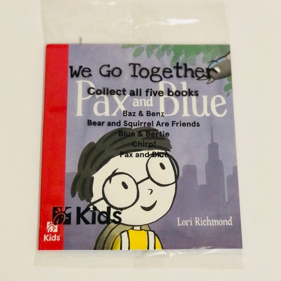 Pax and Blue by Lori Richmond 2023 Chick-fil-A Kids Meal Book - Picture 1 of 3